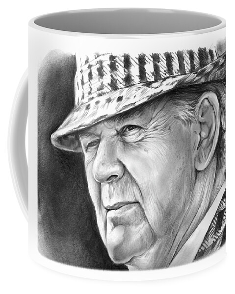 Bear Bryant Coffee Mug featuring the drawing Bear Bryant 2 by Greg Joens