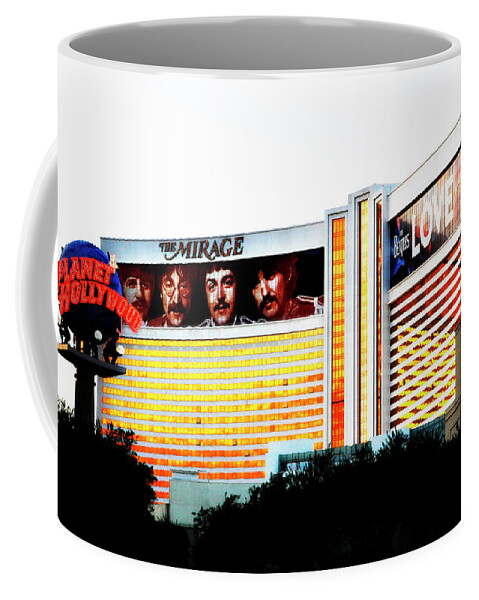 Beatles Coffee Mug featuring the photograph Beatles Love Sign by Marilyn Hunt