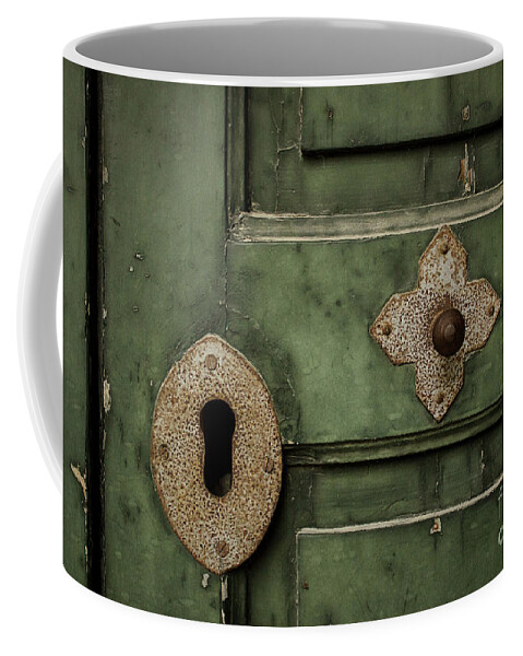 Door Coffee Mug featuring the photograph Beautiful Antiquity by Becqi Sherman