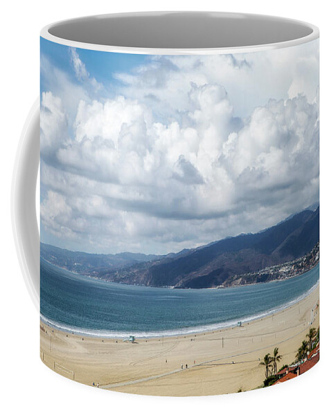 Santa Monica Bay Coffee Mug featuring the photograph Beautiful Day For A Beach Walk by Gene Parks