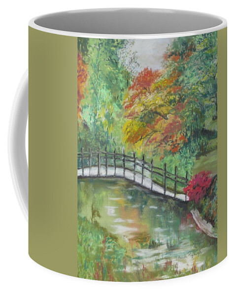 Painting Coffee Mug featuring the painting Beautiful Garden by Paula Pagliughi