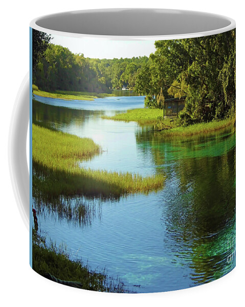 Rainbow Coffee Mug featuring the photograph Beautiful River by D Hackett