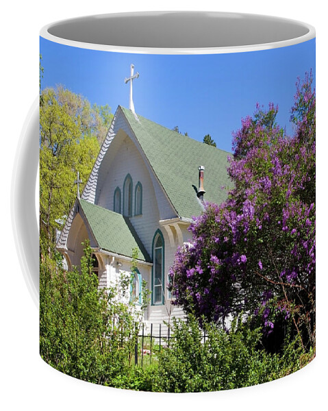 Church Coffee Mug featuring the photograph Beautiful Victorian Church in Manitou Springs by Steven Krull