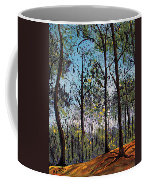 Forest Coffee Mug featuring the painting Beauty around us 1 by Gloria E Barreto-Rodriguez