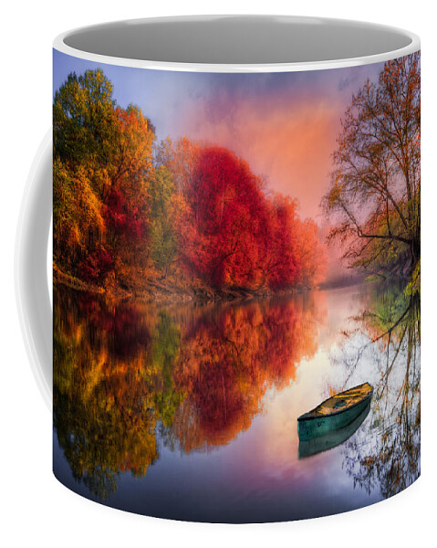Appalachia Coffee Mug featuring the photograph Beauty at the Lake by Debra and Dave Vanderlaan