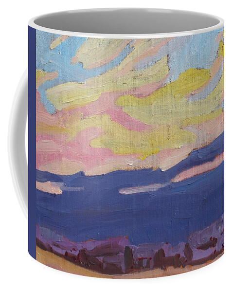 788 Coffee Mug featuring the painting Beaver Sunset by Phil Chadwick
