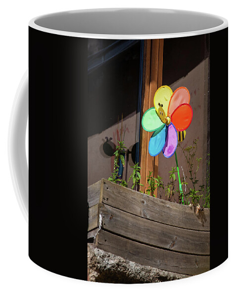 Buildings & Structures Coffee Mug featuring the photograph Bee a Wind Spinner? by Geoff Smith