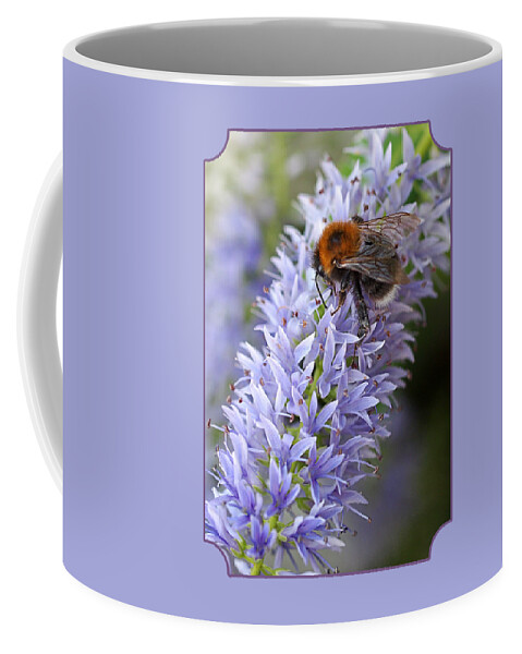 Bee Coffee Mug featuring the photograph Bee Happy 2 by Gill Billington