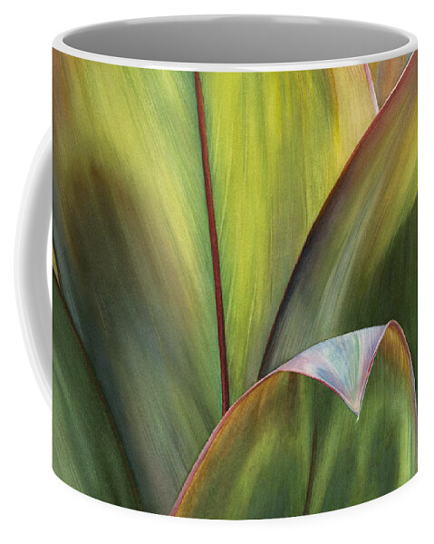 Kauai Coffee Mug featuring the painting Beguiling Kauai by Sandy Haight