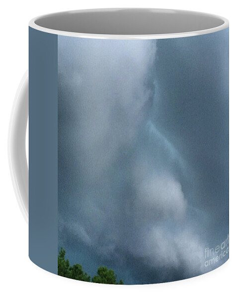 Dallas Coffee Mug featuring the photograph Behold he cometh with clouds by Matthew Seufer