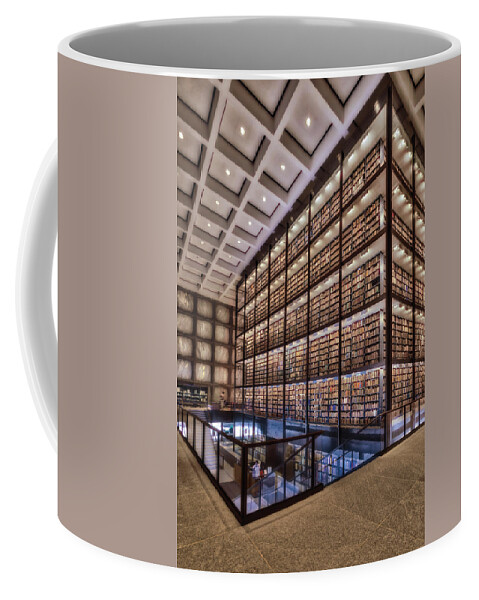 Yale University Library Coffee Mug featuring the photograph Beinecke Rare Book and Manuscript Library by Susan Candelario