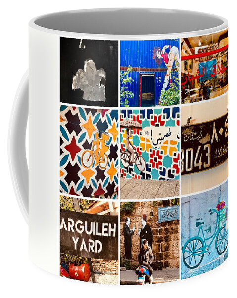“beirut” Coffee Mug featuring the photograph Beirut colorful life by Funkpix Photo Hunter