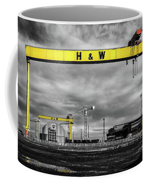 Belfast Coffee Mug featuring the photograph Belfast Shipyard 3 by Nigel R Bell