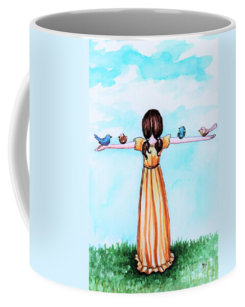 Believe Coffee Mug featuring the painting Believe by Elizabeth Robinette Tyndall