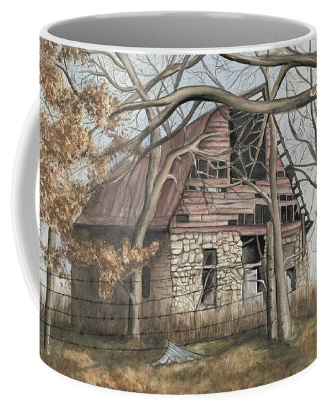 Barn Coffee Mug featuring the painting Bella Vista Barn by Patty Vicknair