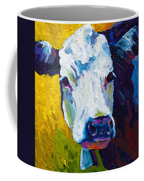 Cows Coffee Mug featuring the painting Belle by Marion Rose