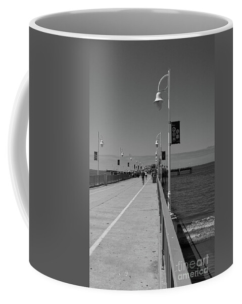 California Coffee Mug featuring the photograph Belmont Veterans Memorial Pier 2 by Ana V Ramirez