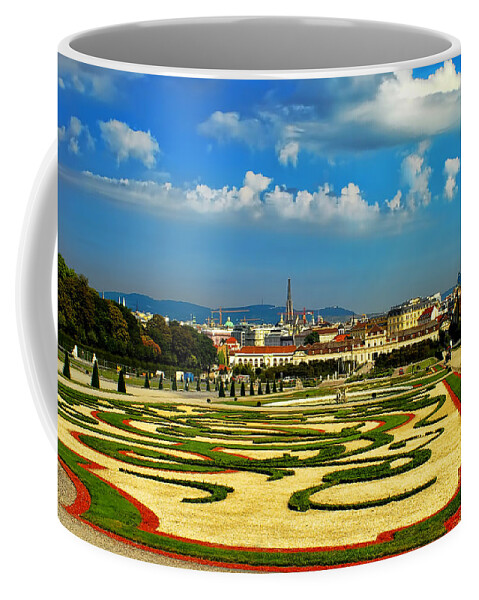 Belvedere Palace Coffee Mug featuring the photograph Belvedere Palace Gardens by Mariola Bitner