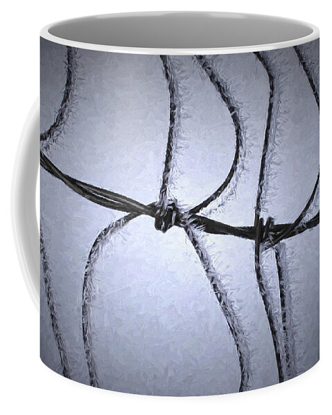 Silent Snow Coffee Mug featuring the digital art Bending Moment by Becky Titus