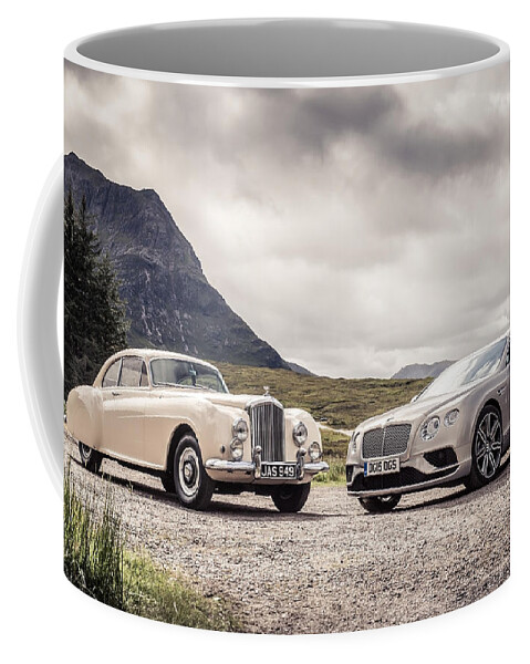 Bentley Continental Coffee Mug featuring the digital art Bentley Continental by Maye Loeser