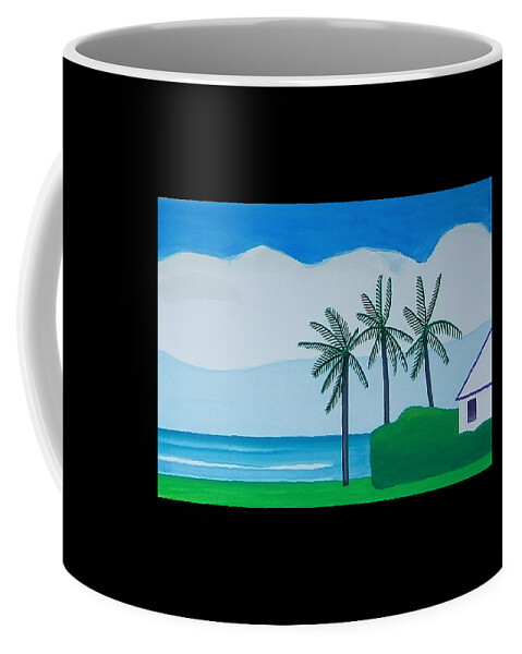 Impressionistic Coffee Mug featuring the painting Bermuda Variations by Dick Sauer