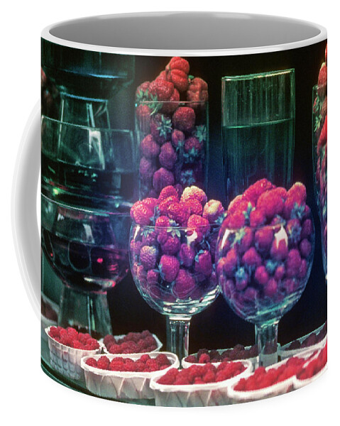 Berries Coffee Mug featuring the photograph Berries in the Window by Frank DiMarco
