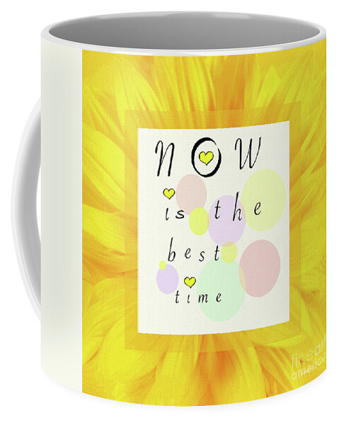 Mona Stut Coffee Mug featuring the digital art Best Time To Be My Sunny Valentine by Mona Stut