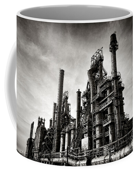 Bethlehem Coffee Mug featuring the photograph Bethlehem Steel by Olivier Le Queinec