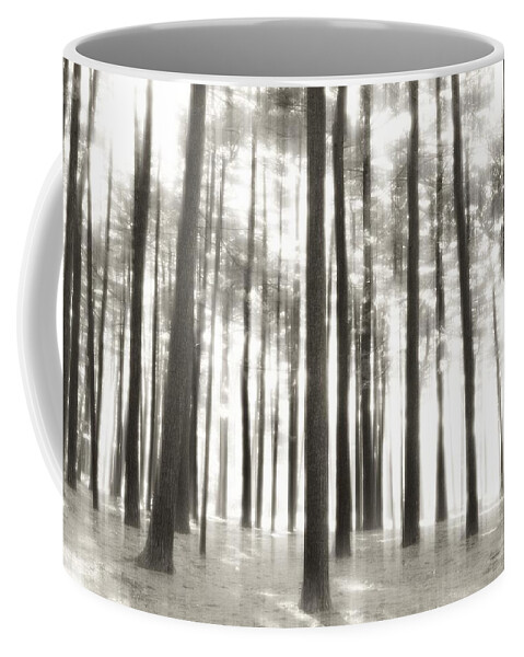 Nature Landscapes Coffee Mug featuring the photograph Beyond The Trees - Ocean County Park by Angie Tirado