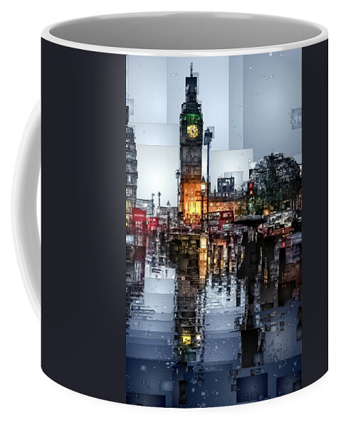 Rafael Salazar Coffee Mug featuring the digital art Big Ben London by Rafael Salazar