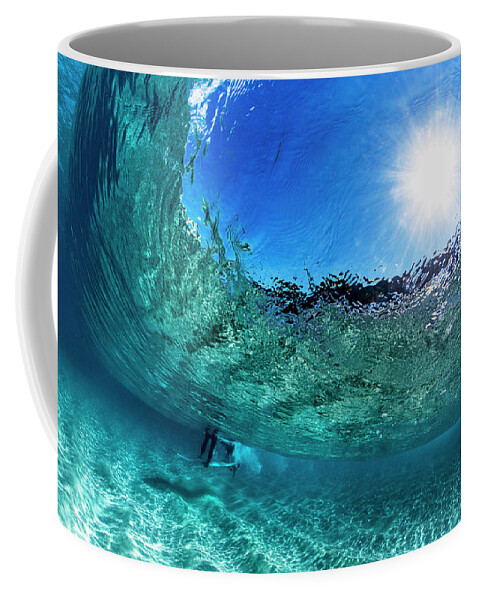 Sea Coffee Mug featuring the photograph Big Blue Bubble by Sean Davey