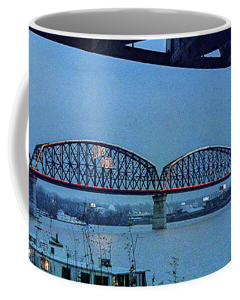 Louisville Coffee Mug featuring the photograph Big Four Bridge by Erich Grant