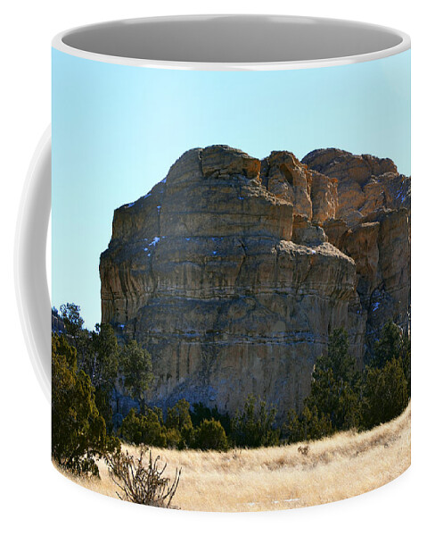 Southwest Landscape Coffee Mug featuring the photograph Big frickin rock by Robert WK Clark