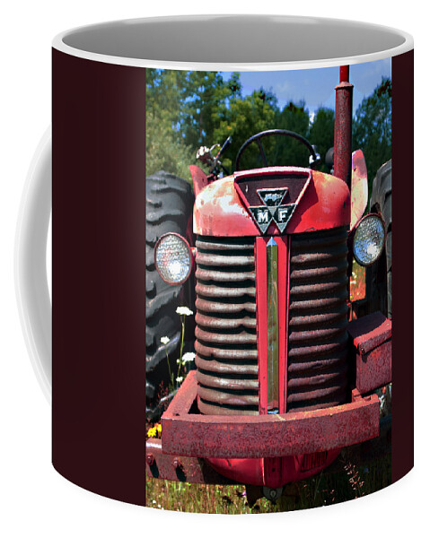 Tractor Coffee Mug featuring the photograph Big M - F by Bob Johnson