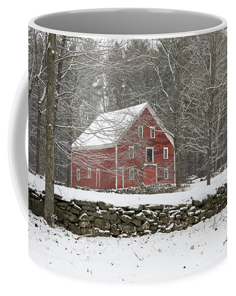 Garage Coffee Mug featuring the photograph Big Red Barn by Brett Pelletier