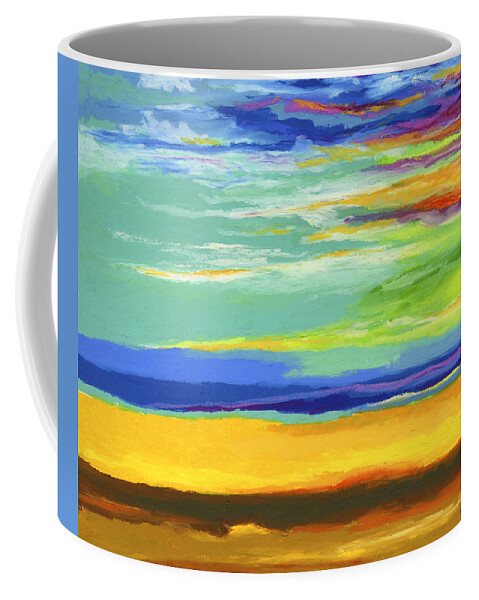 Landscape Coffee Mug featuring the painting Big Sky by Stephen Anderson