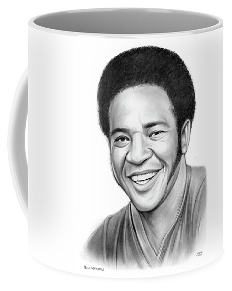 Bill Withers Coffee Mug featuring the drawing Bill Withers by Greg Joens
