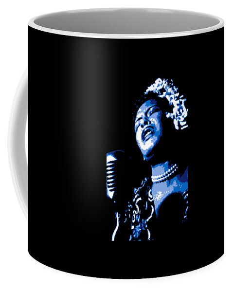 Billie Holiday Coffee Mug featuring the digital art Billie Holiday by DB Artist
