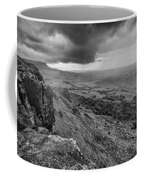 Binevenagh Coffee Mug featuring the photograph Binevenagh Storm Clouds by Nigel R Bell