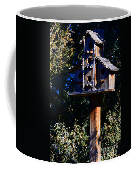 Rustic Coffee Mug featuring the photograph Bird Condos by Robert WK Clark