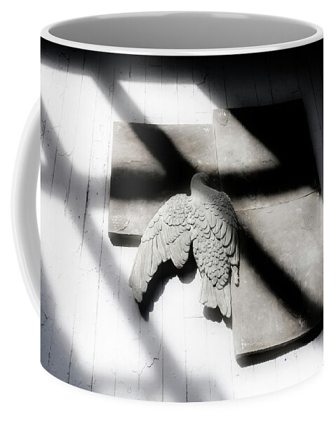 Shadow Coffee Mug featuring the photograph Bird In A House by Micah Offman