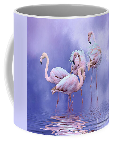 Flamingos Coffee Mug featuring the photograph Birds of a feather by Brian Tarr