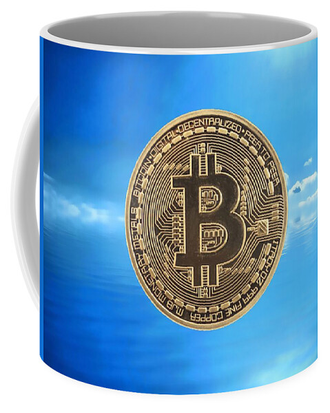 Bitcoin Coffee Mug featuring the photograph Bitcoin Revolution by Chris Montcalmo