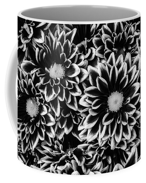 Pom Coffee Mug featuring the photograph Black And White Poms by Garry Gay