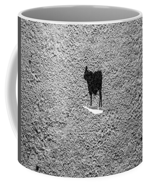 Cattle Coffee Mug featuring the photograph Black And White by Rand Ningali