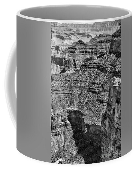 Grand Canyon Coffee Mug featuring the photograph Black Grand Canyon III by Chuck Kuhn