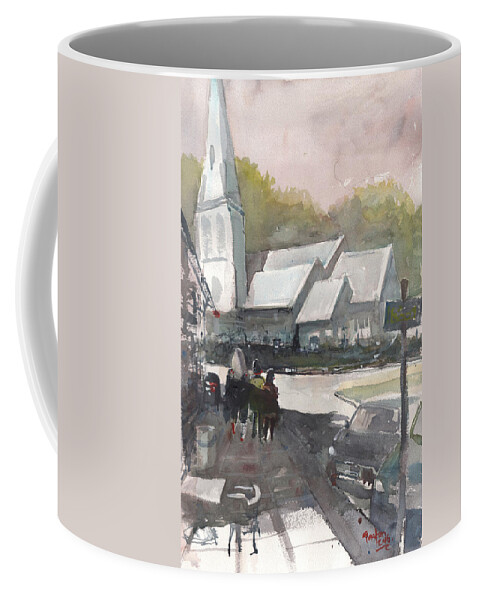 Watercolor Coffee Mug featuring the painting Blackheath by Gaston McKenzie