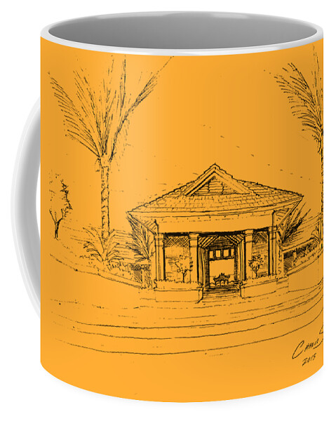  Coffee Mug featuring the drawing black lines on transparent background 10.28.Islands-8 by Charlie Szoradi