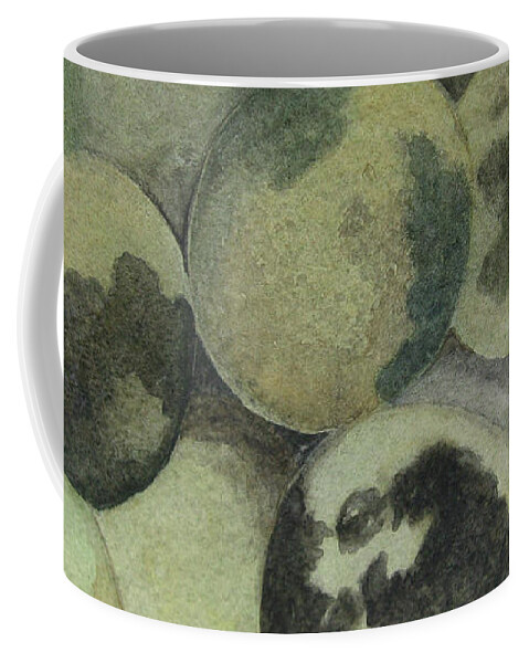 Nuts Coffee Mug featuring the painting Black Walnuts by Jackie Irwin