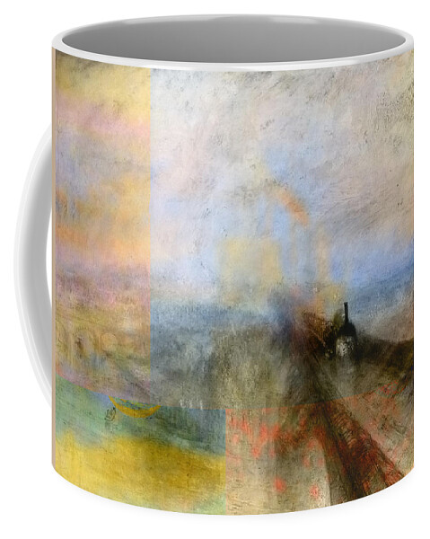 Post Modern Coffee Mug featuring the digital art Blend 5 Turner by David Bridburg
